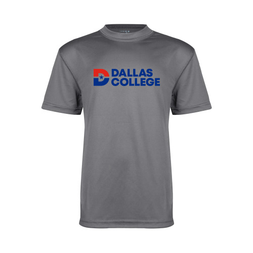  Youth Performance Grey Concrete Tee - Primary Mark