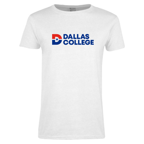  Womens White Short Sleeve Tee - Primary Mark