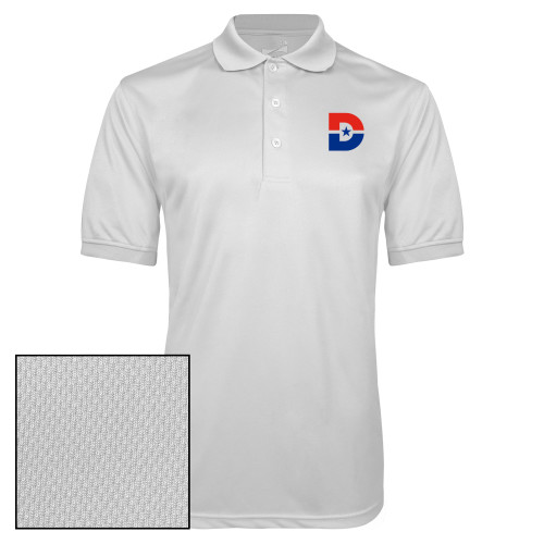  White Dry Mesh Polo - D Mark