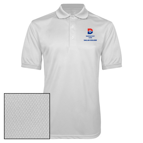  White Dry Mesh Polo - Dallas College Respiratory Care