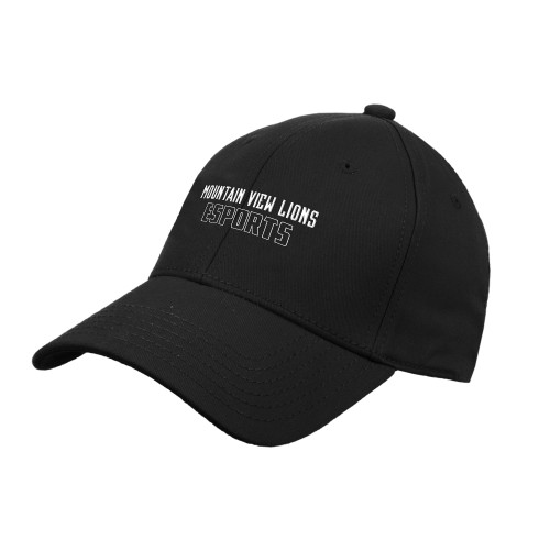  Black Structured Adjustable Pro Style Hat - Moutain View Lions Esports