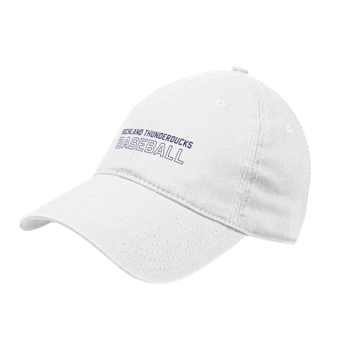  White Unstructured Adjustable Low Profile Hat - Richland Thunderducks Baseball