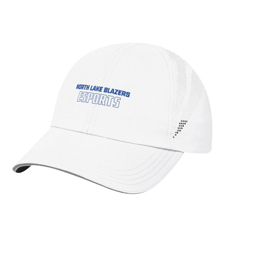  White Performance Cap - North Lake Blazers Esports