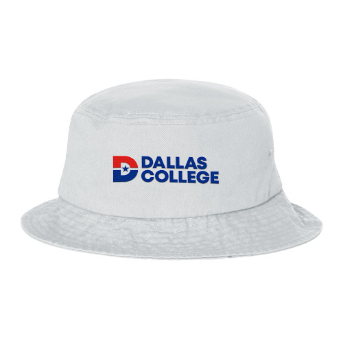  Sportsman White Bucket Hat - Primary Mark