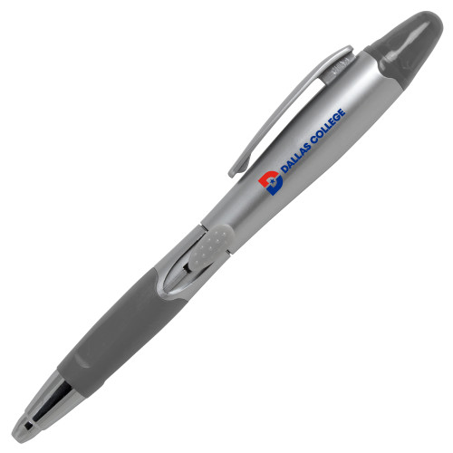  Silver/Silver Blossom Pen/Highlighter - Flat Wordmark