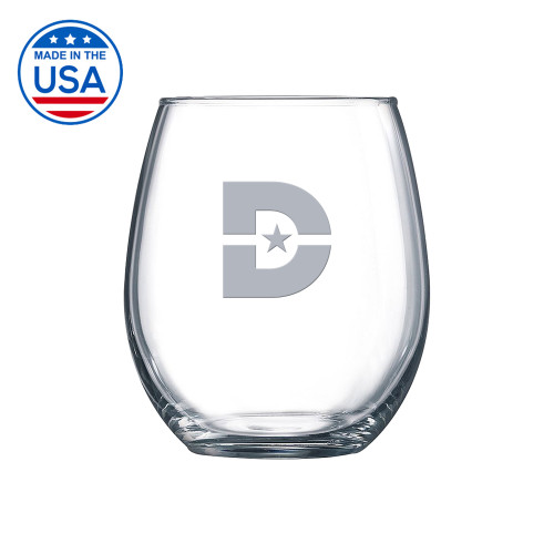  Libbey Stemless Glass 17oz - D Mark Engraved