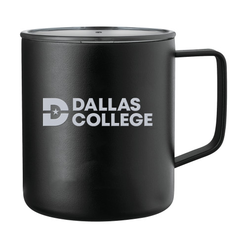  Rover Camp Vacuum Insulated Black Mug 14oz - D Mark Engraved