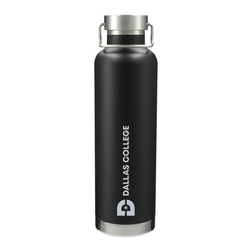  Thor Copper Vacuum Insulated Black Bottle 32oz - Flat Wordmark Engraved