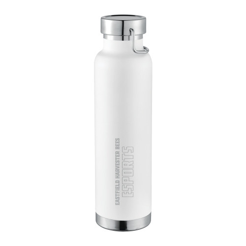  Thor Copper Vacuum Insulated White Bottle 22oz - Eastfield Harvester Bees Esports Engraved