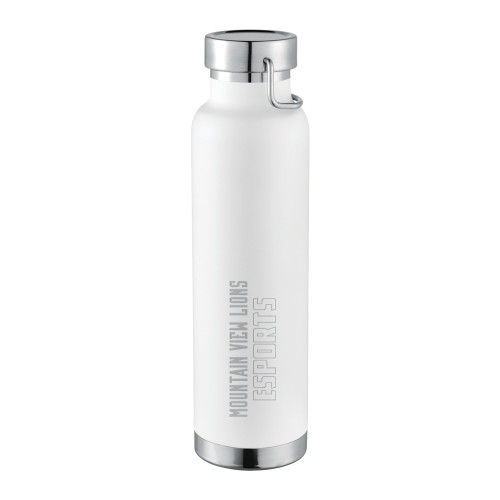  Thor Copper Vacuum Insulated White Bottle 22oz - Mountain View Lions Esports Engraved