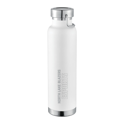  Thor Copper Vacuum Insulated White Bottle 22oz - North Lake Blazers Esports Engraved