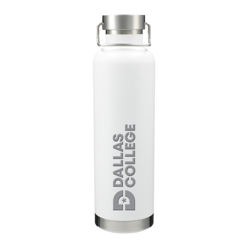  Thor Copper Vacuum Insulated White Bottle 32oz - Primary Mark Engraved