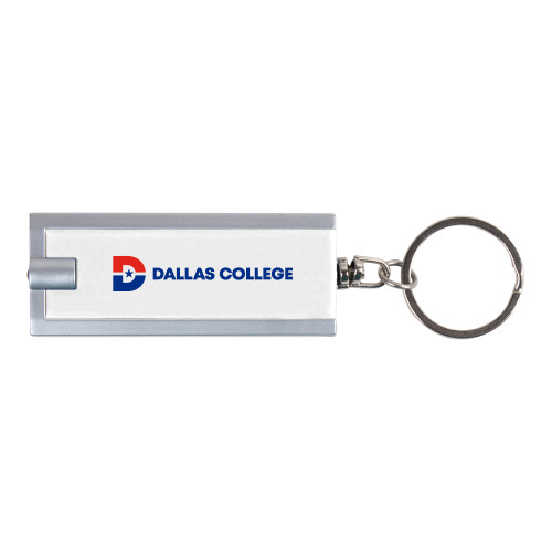  Turbo White Flashlight Key Holder - Flat Wordmark