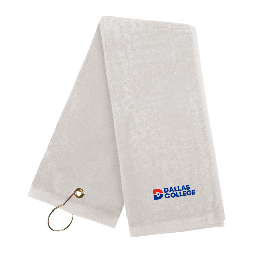  White Golf Towel - Primary Mark