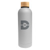 Thumbnail image for  Blair White Stainless Steel Bottle w/ Bamboo Lid 17 oz