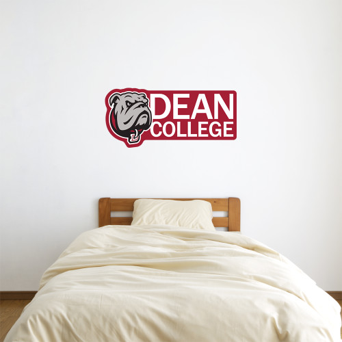 1.5 ft x 3 ft Fan WallSkinz - Dean College w/ Bulldog Head