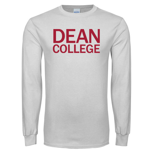  White Long Sleeve T Shirt - Primary Mark