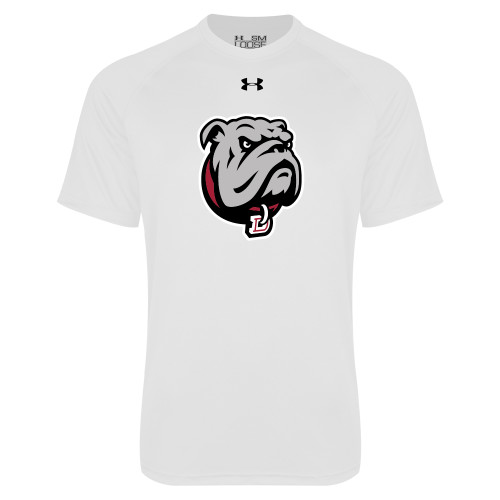  Under Armour White Tech Tee - Bulldog Head