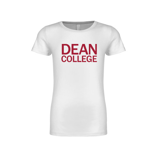  Next Level Girls White Fashion Fit T Shirt - Primary Mark