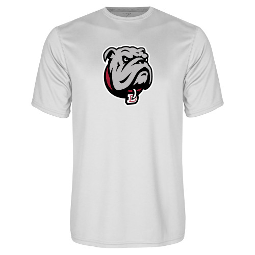  White Performance Tee - Bulldog Head