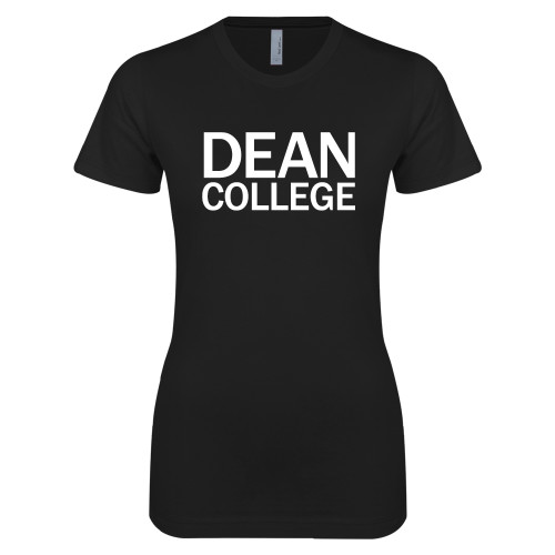  Next Level Womens Black Boyfriend Tee - Primary Mark