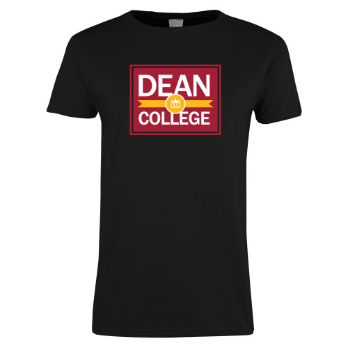  Womens Black Short Sleeve Tee - Patch Logo