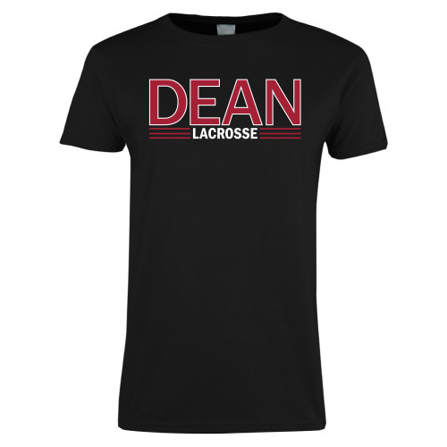  Womens Black Short Sleeve Tee - Lacrosse