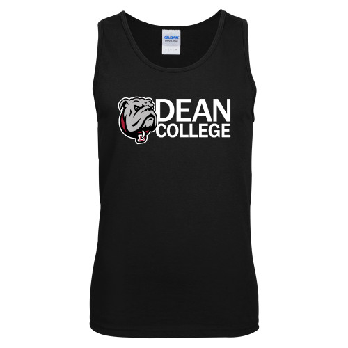  Black Tank Top - Dean College w/ Bulldog Head