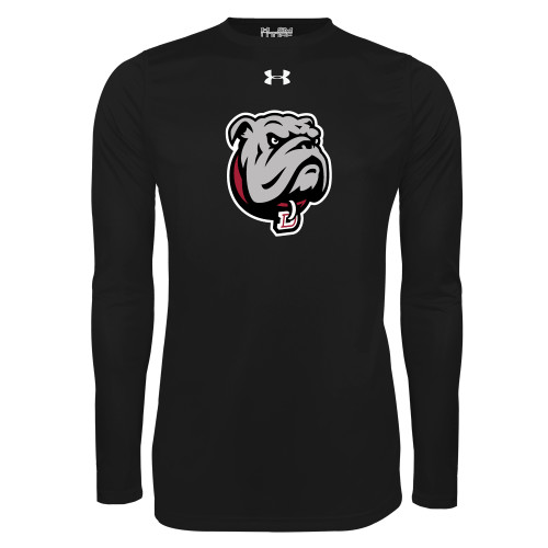  Under Armour Black Long Sleeve Tech Tee - Bulldog Head