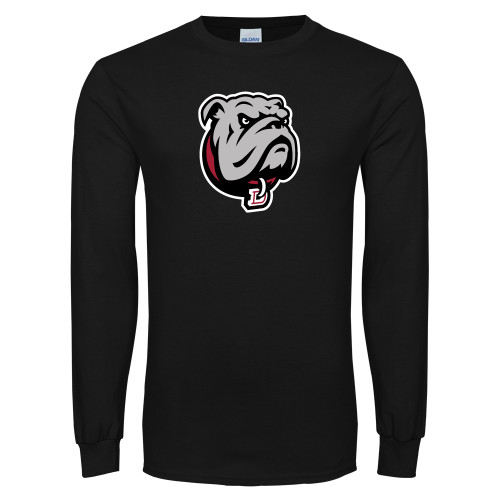  Black Long Sleeve T Shirt - Bulldog Head