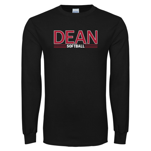  Black Long Sleeve T Shirt - Softball