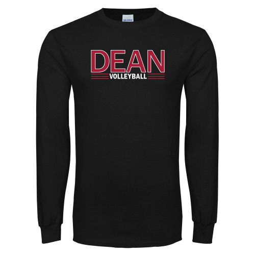  Black Long Sleeve T Shirt - Volleyball