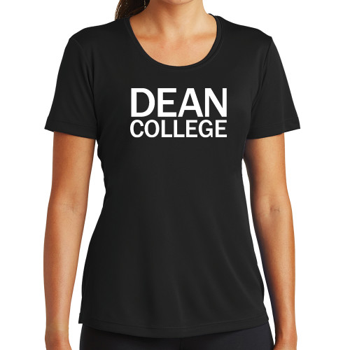  Womens Black Performance Tee - Primary Mark