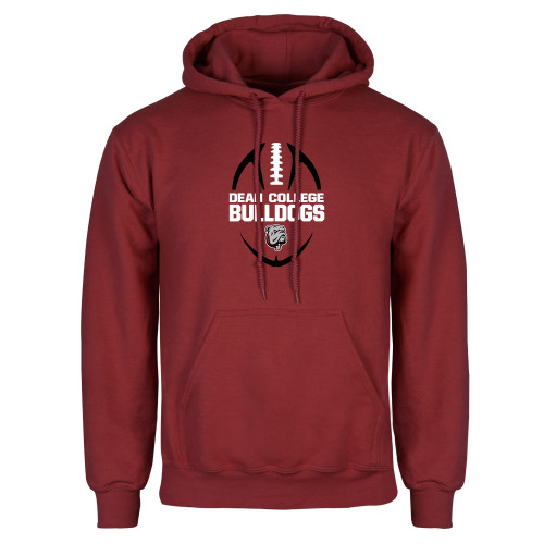  Cardinal Fleece Hoodie - Football Ball Design