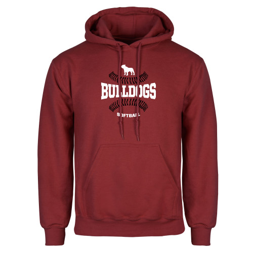  Cardinal Fleece Hoodie - Softball Seams Design