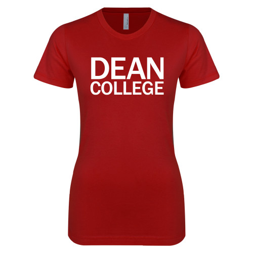  Next Level Womens Cardinal Boyfriend Tee - Primary Mark