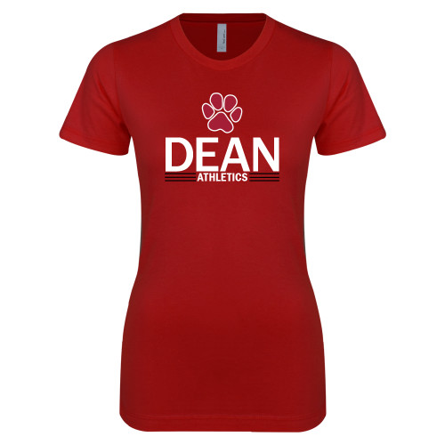  Next Level Womens Cardinal Boyfriend Tee - Dean Athletics