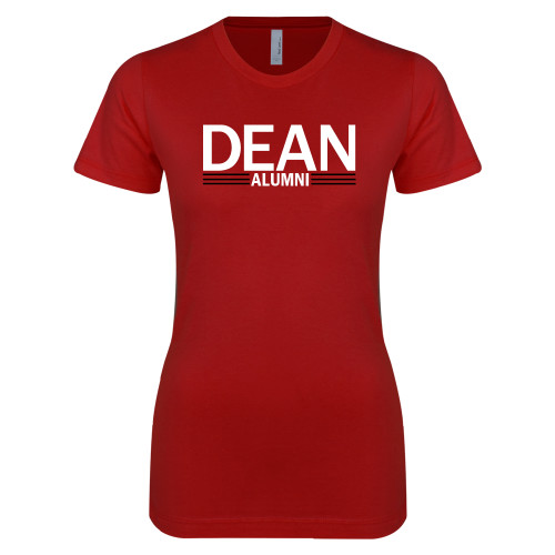  Next Level Womens Cardinal Boyfriend Tee - Alumni