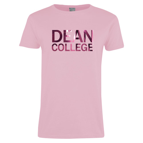  Womens Pink Short Sleeve Tee - Primary Mark  Foil