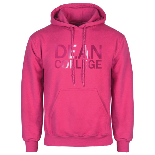  Womens Fuchsia Fleece Hoodie - Primary Mark  Foil