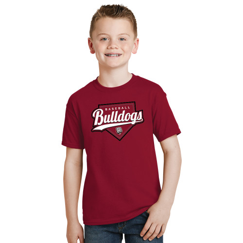  Youth Cardinal T Shirt - Baseball Plate Design