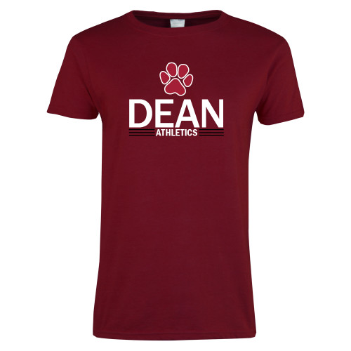  Next Level Womens Cardinal Short Sleeve Tee - Dean Athletics