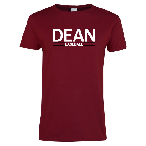  Next Level Womens Cardinal Short Sleeve Tee - Baseball