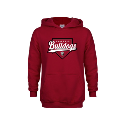  Youth Cardinal Fleece Hoodie - Baseball Plate Design