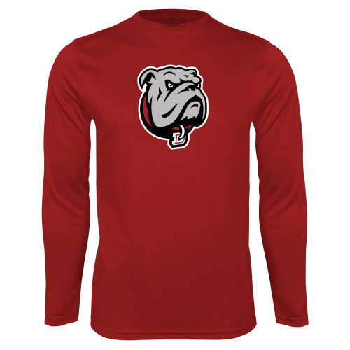  Cardinal Performance Long Sleeve Shirt - Bulldog Head