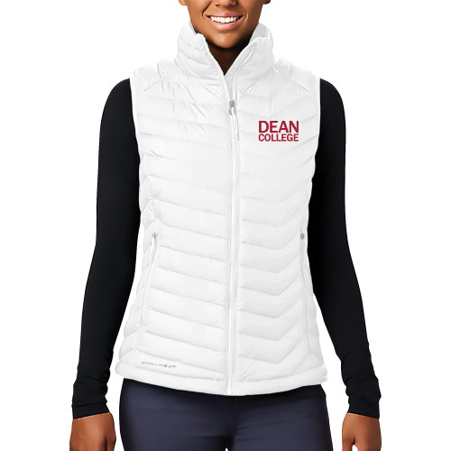 Columbia Womens White Powder Lite Vest - Primary Mark