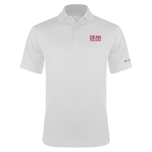  Columbia White Omni Wick Drive Polo - Primary Mark