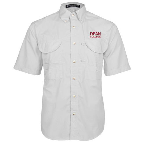  White Fishing Shirt Performance Short Sleeve - Primary Mark