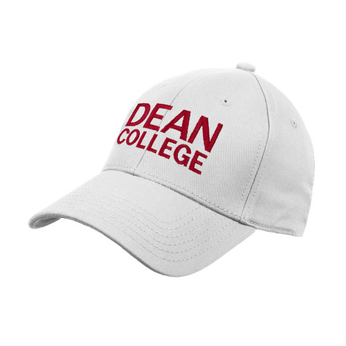  White Structured Adjustable Pro Style Hat - Primary Mark