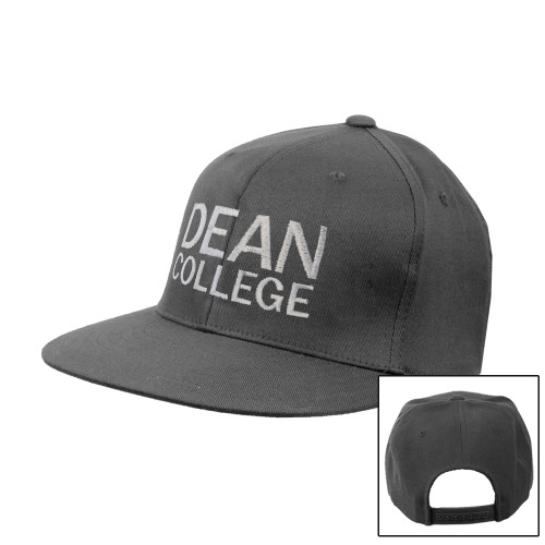  Charcoal Flat Bill Snapback Hat - Primary Mark